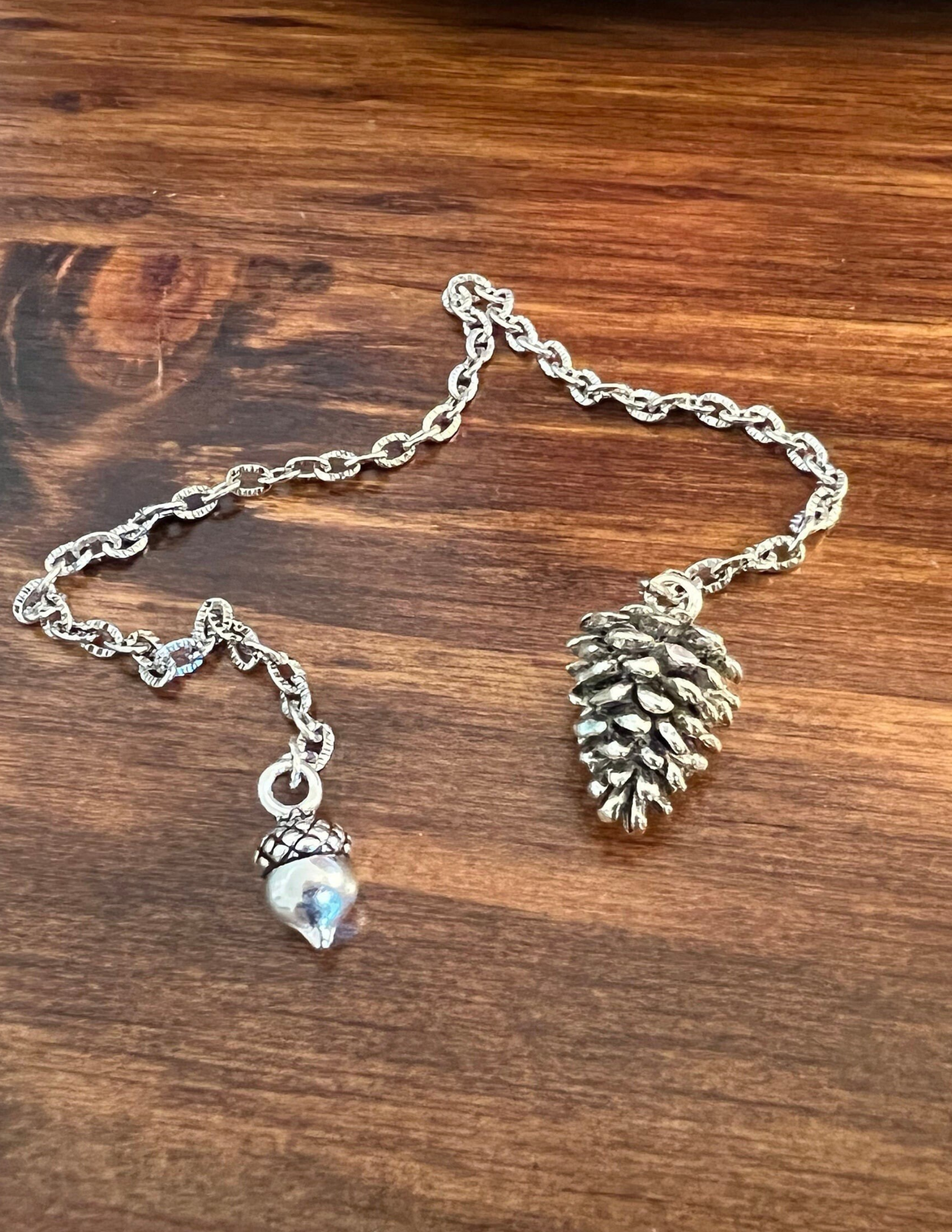 Silver Pinecone Pendulum - Image 5