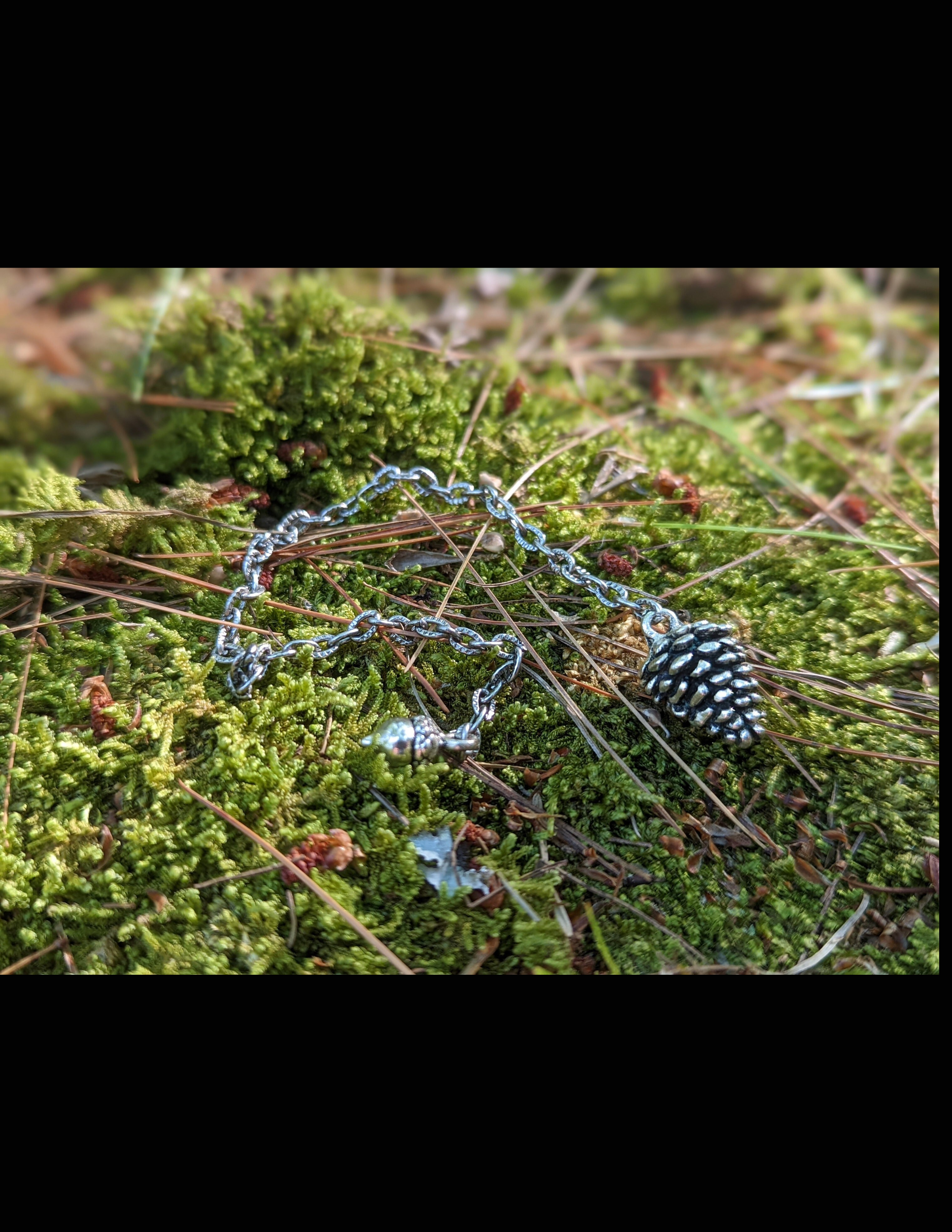 Silver Pinecone Pendulum - Image 4
