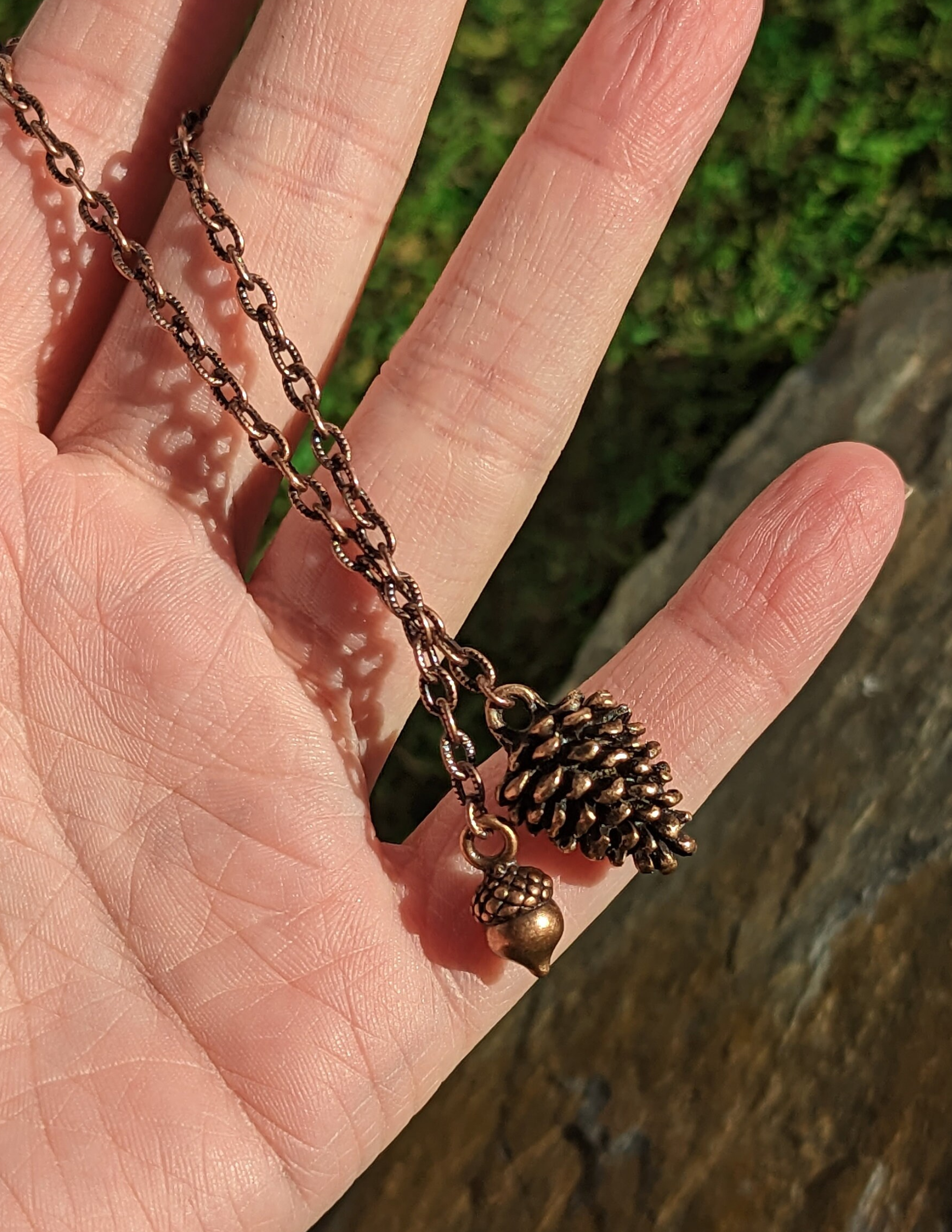 Copper Pinecone Pendulum - Image 2