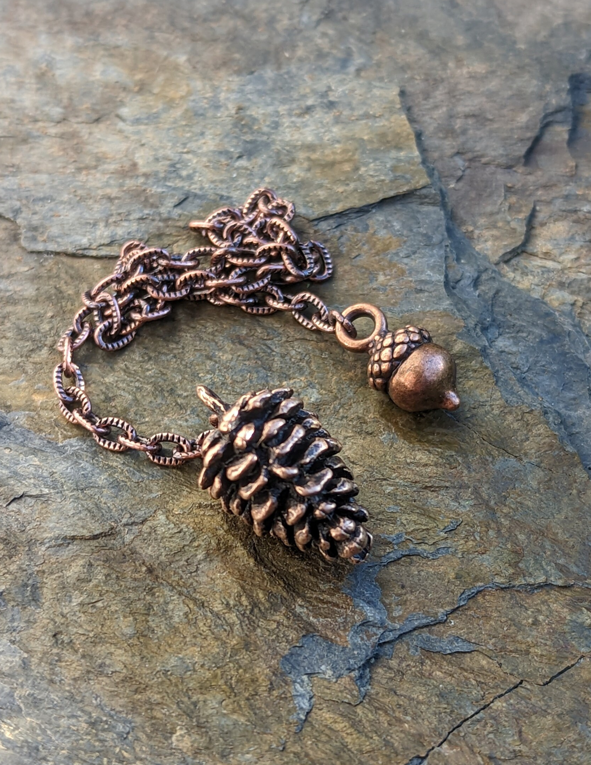 Copper Pinecone Pendulum - Image 3